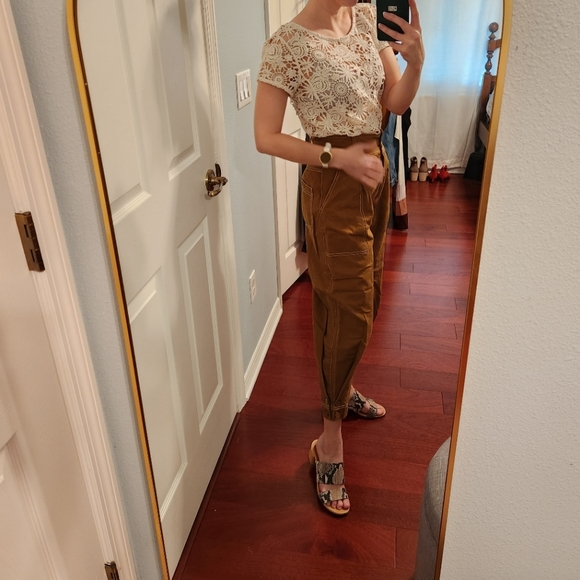 Ulla Johnson rusty brown tapered carpenter pants 0 - Picture 7 of 7